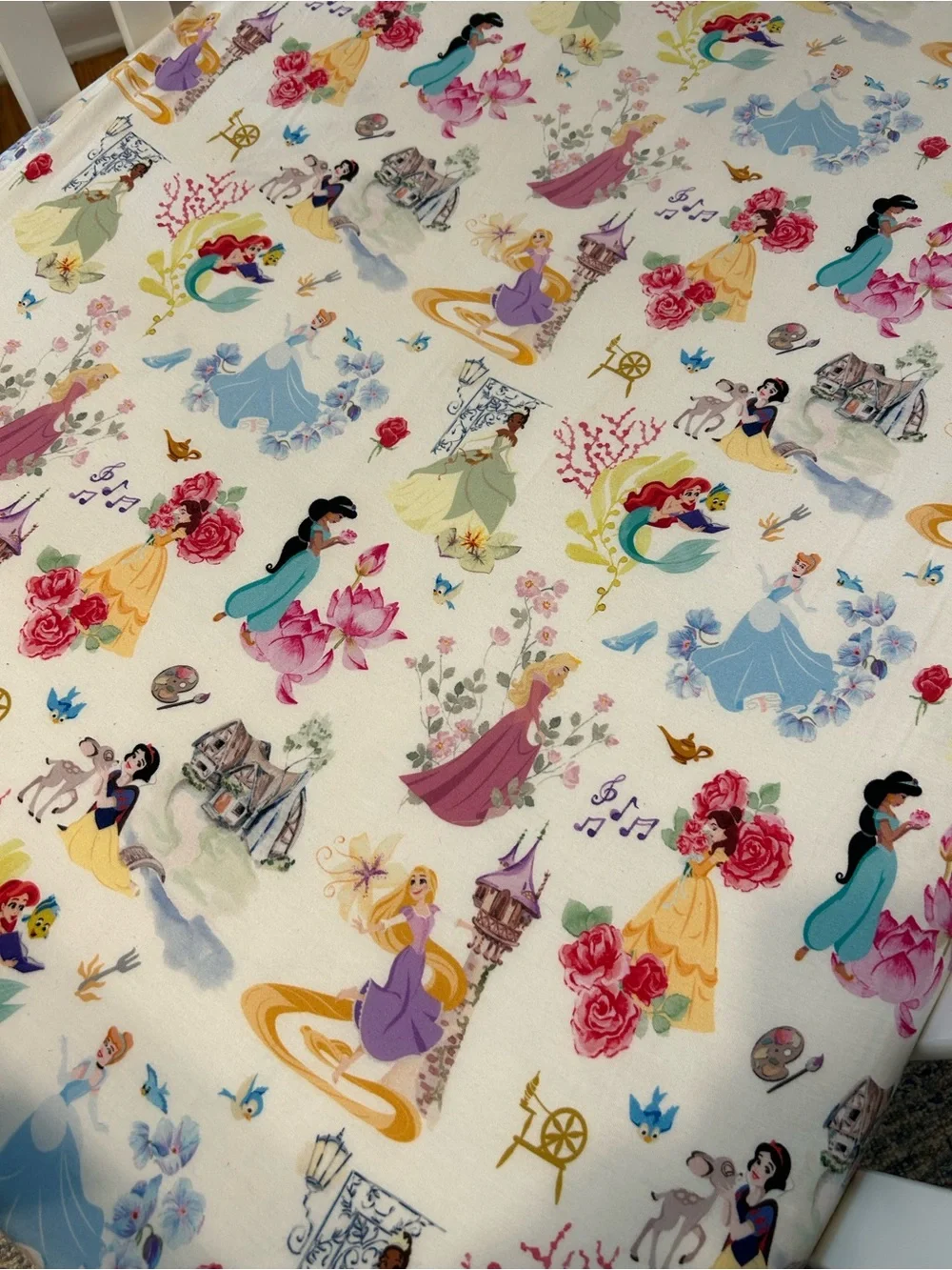 RARE Posh Peanut Disney Princess Standard Cribsheet